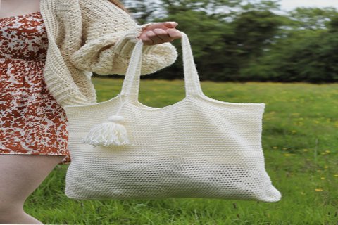 how to crochet tote bag
